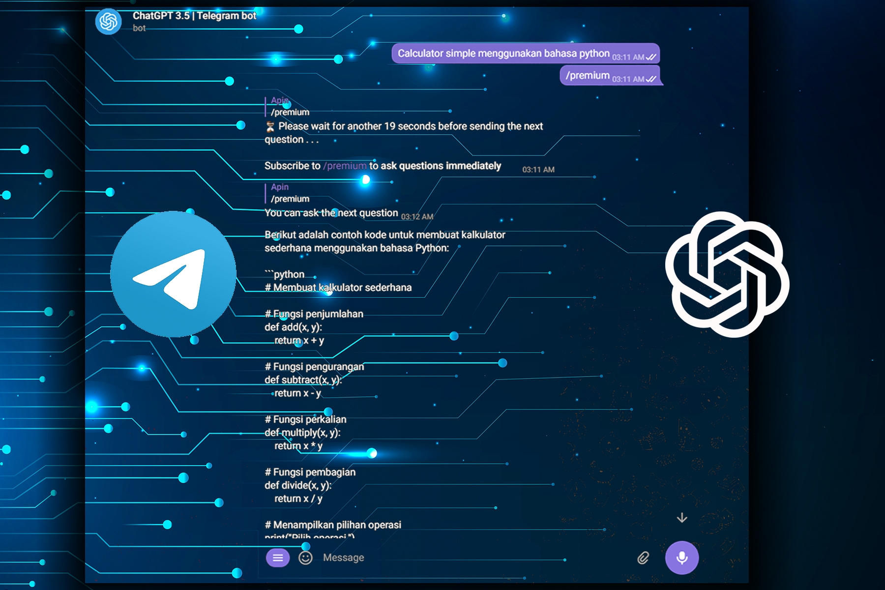 Cara Menggunakan ChatGPT OpenAI di Telegram Tanpa Ngoding