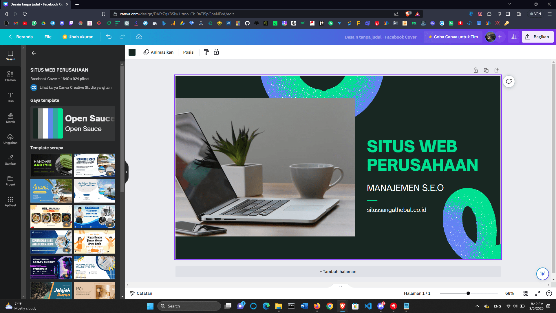 Fitur "Crop Gambar" di Canva