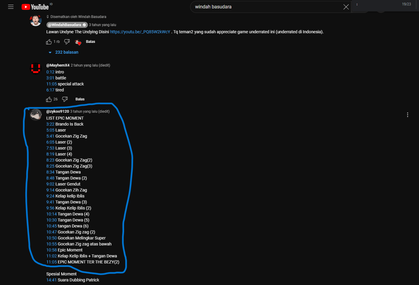 cara membuat Timestamp pada Komentar YouTube