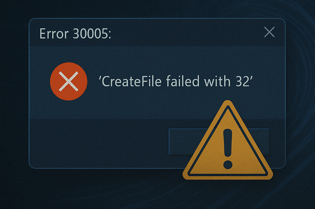 Cara Memperbaiki Error 30005