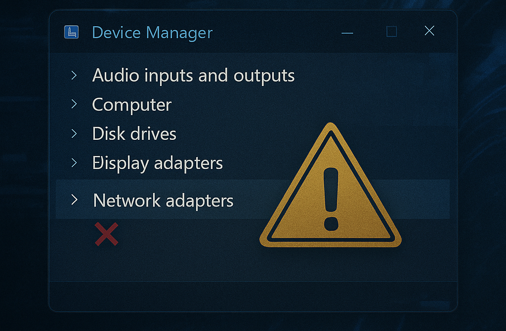 Memperbaiki Network Adapter yang Hilang di Windows
