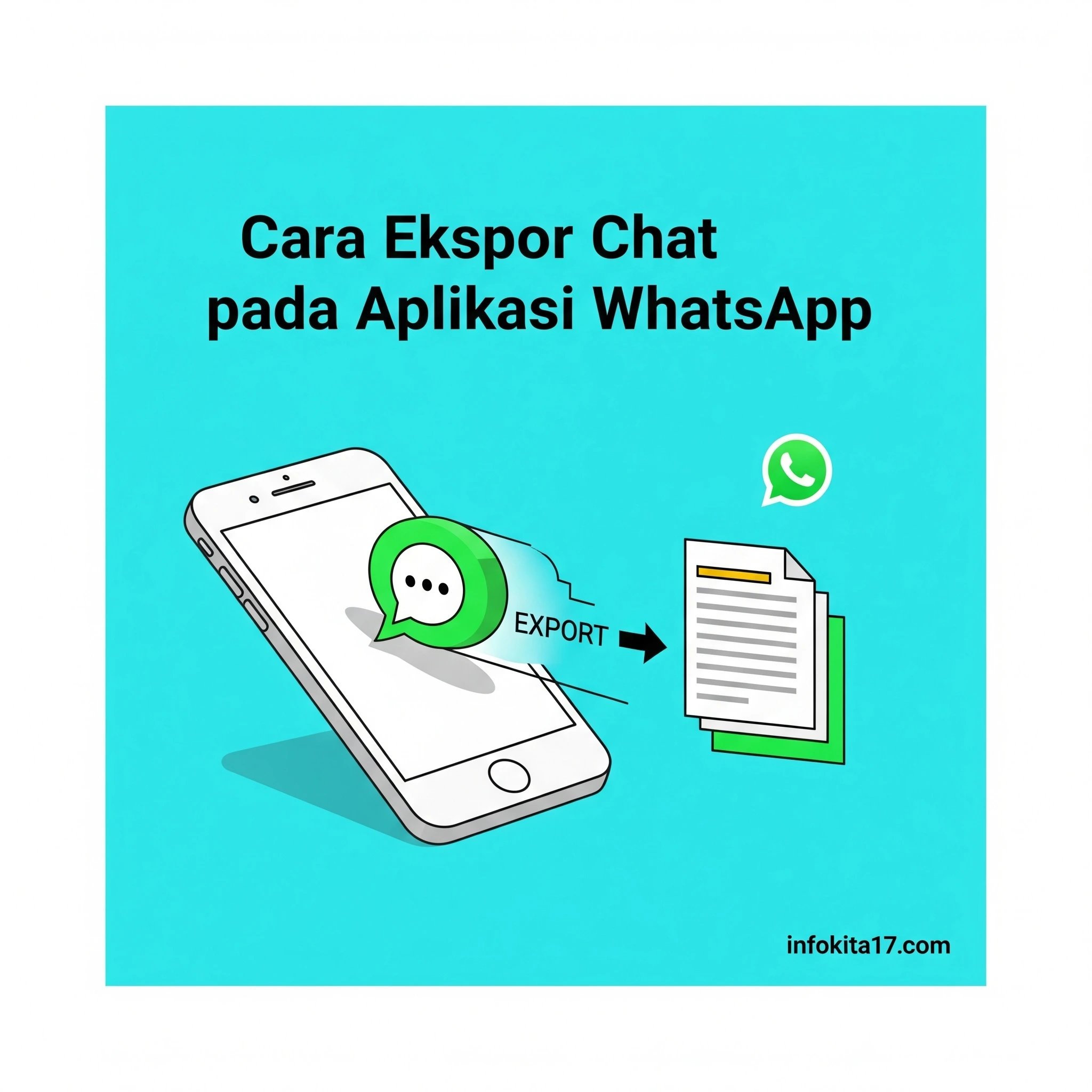 Cara Ekspor Chat pada Aplikasi WhatsApp