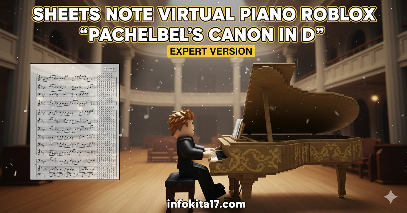 Sheets Note Piano Virtual Piano Roblox “Pachelbel's Canon in D” Expert Version
