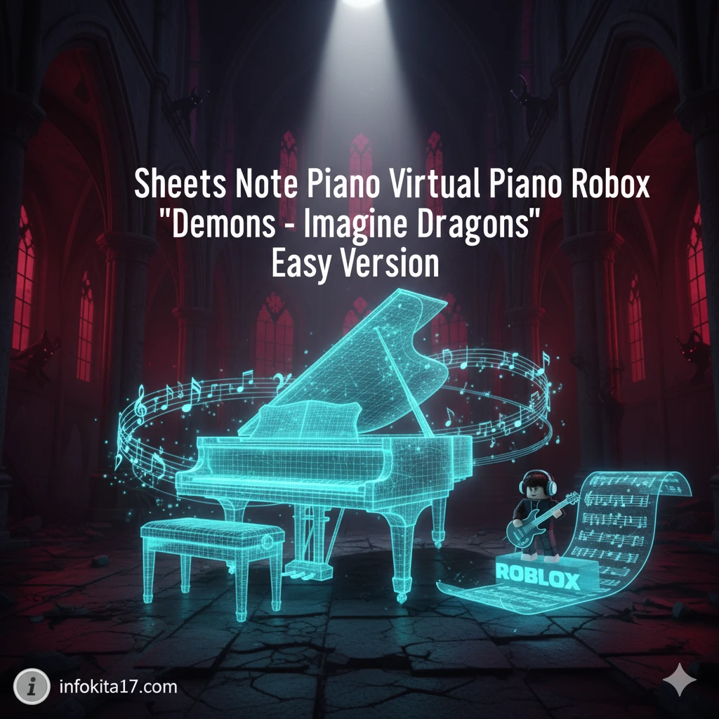 Sheets Piano Roblox Demons - Imagine Dragons