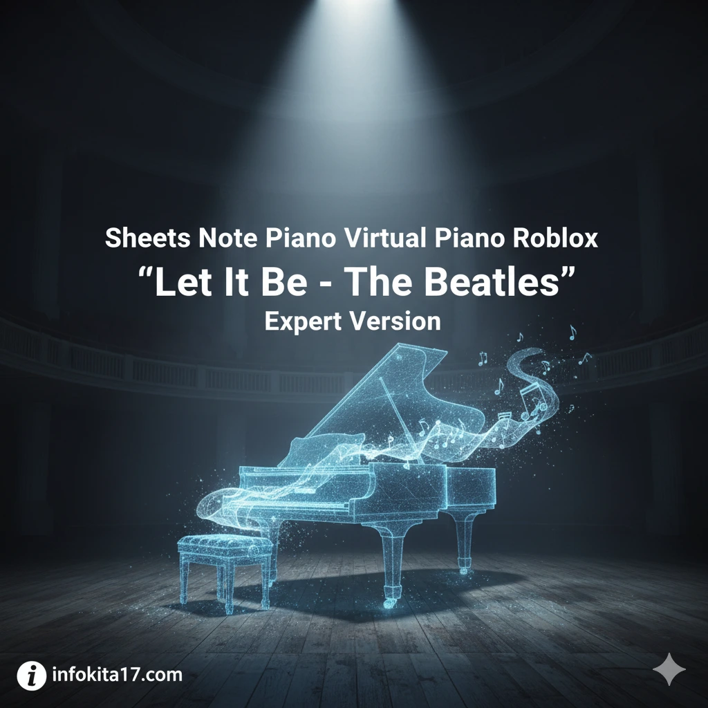 Piano Roblox Let It Be - The Beatles