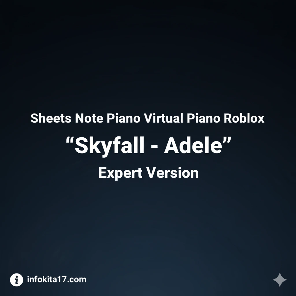 Piano Roblox Skyfall Adele Expert Version