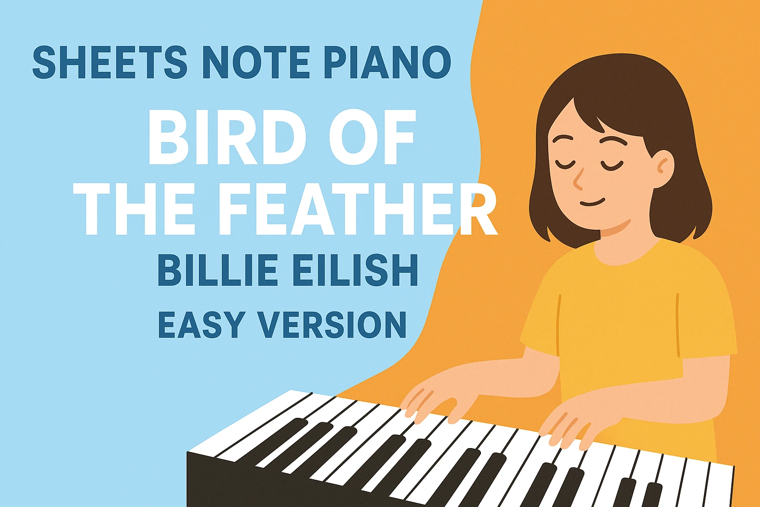 Birds of a Feather Easy Version piano roblox