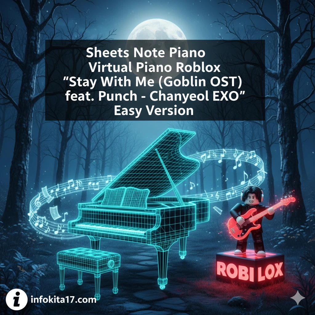 Sheets Note Piano Roblox Lirik Lagu Stay With Me (Goblin OST) feat. Punch - Chanyeol EXO Easy Version