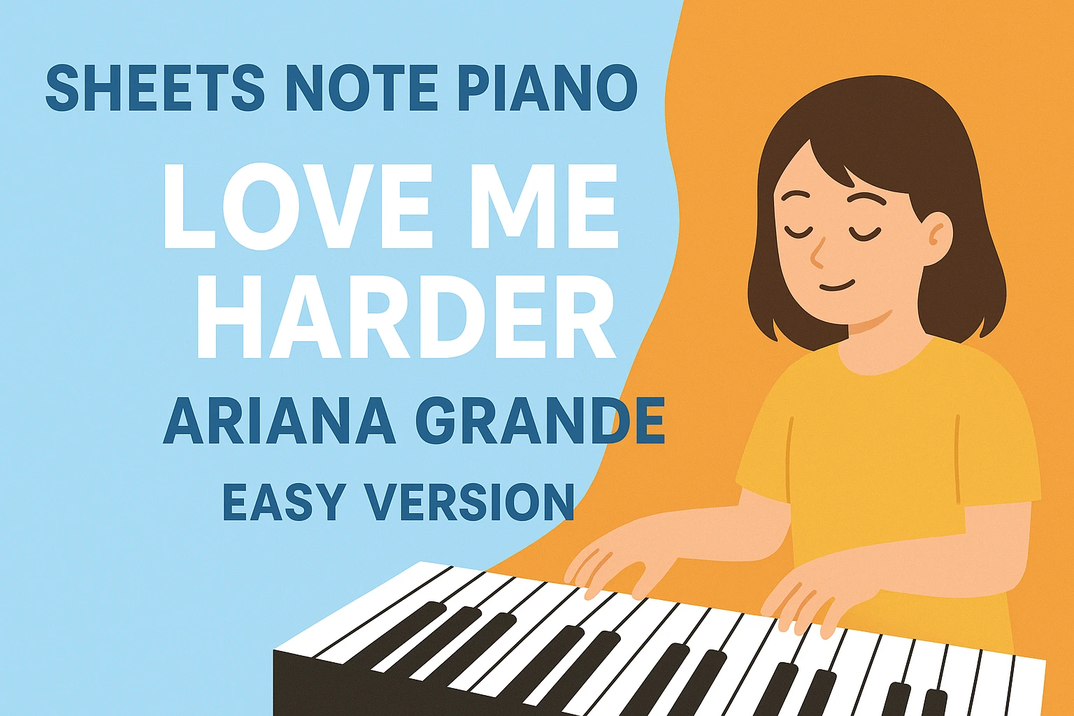 Sheets Note Piano Roblox Love Me Harder Ariana Grande