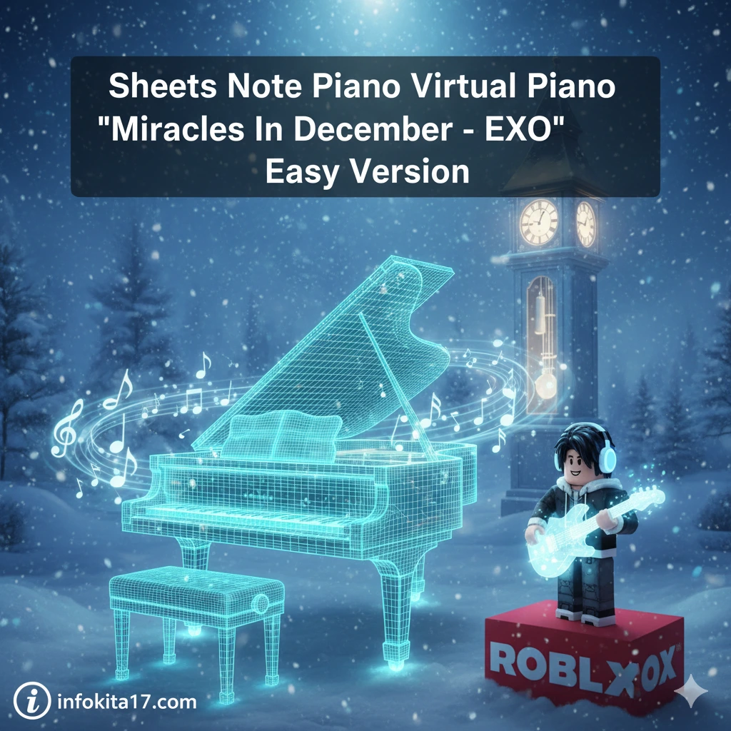 Sheets Note Piano Roblox “Miracles in December - EXO” Easy Version