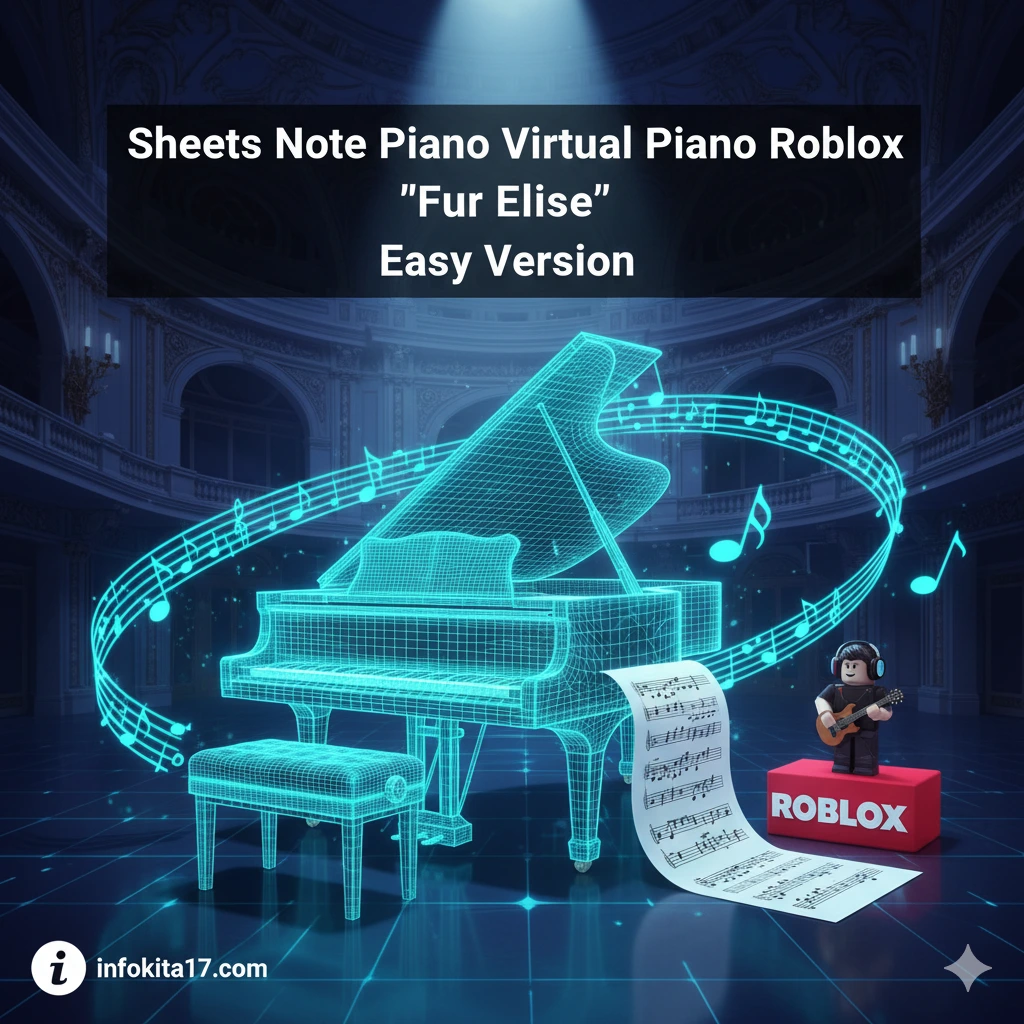 Sheets Note Piano Virtual Piano Roblox “Für Elise - Beethoven” Easy Version
