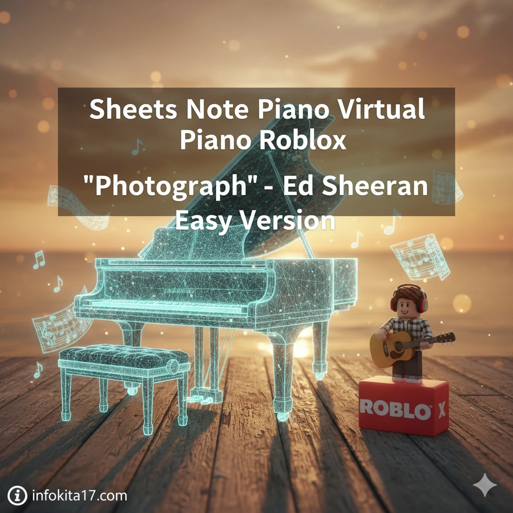 Sheets Note Piano Virtual Piano Roblox “Photograph - Ed Sheeran” Easy Version