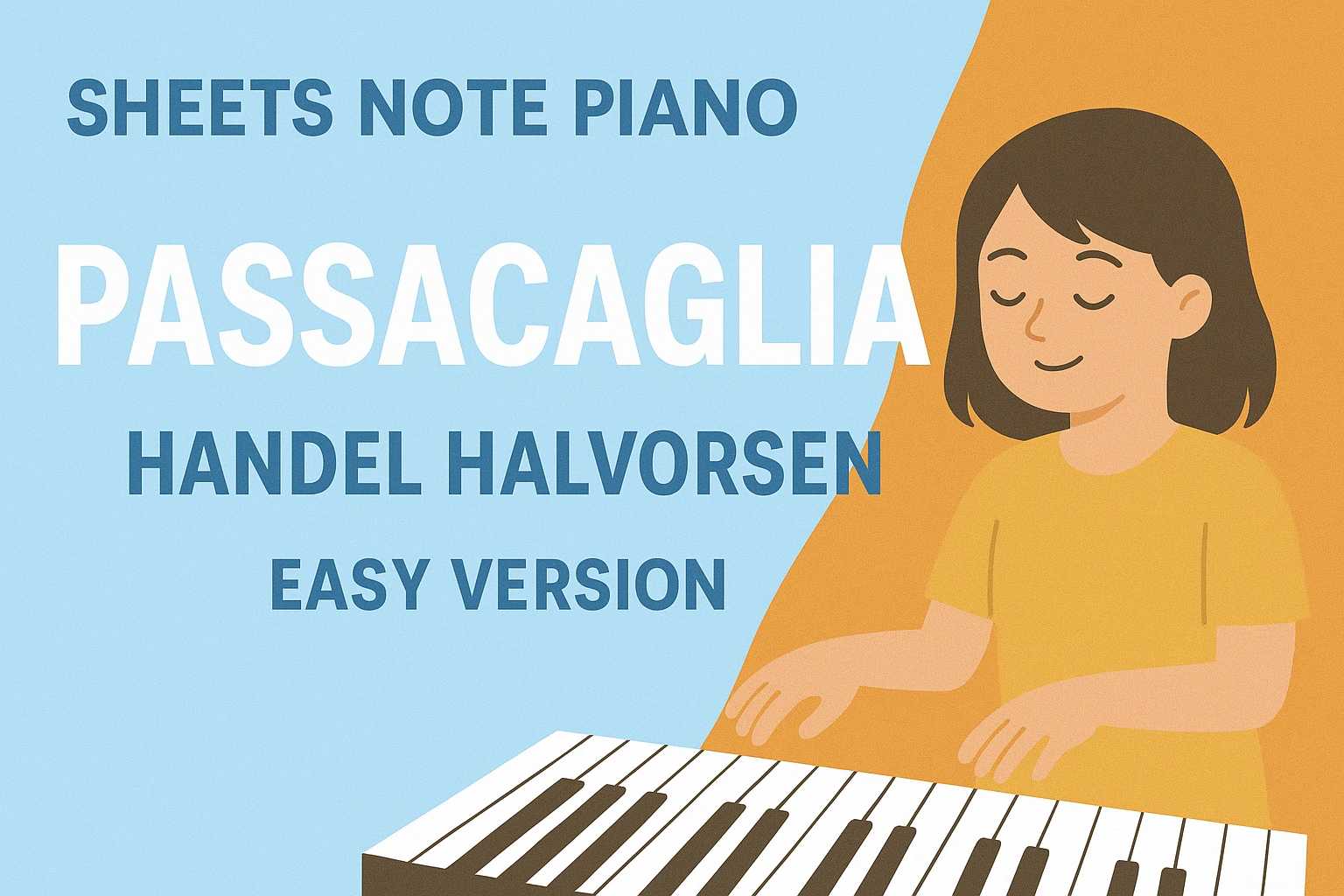 Sheets Note Piano Roblox “Passacaglia - Handel Halvorsen ” Easy Version