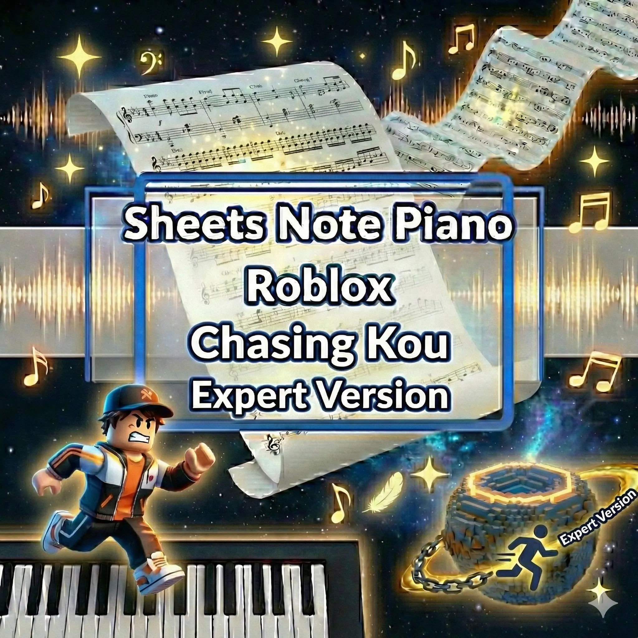 Sheets Note Piano Roblox Chasing Kou Expert Version