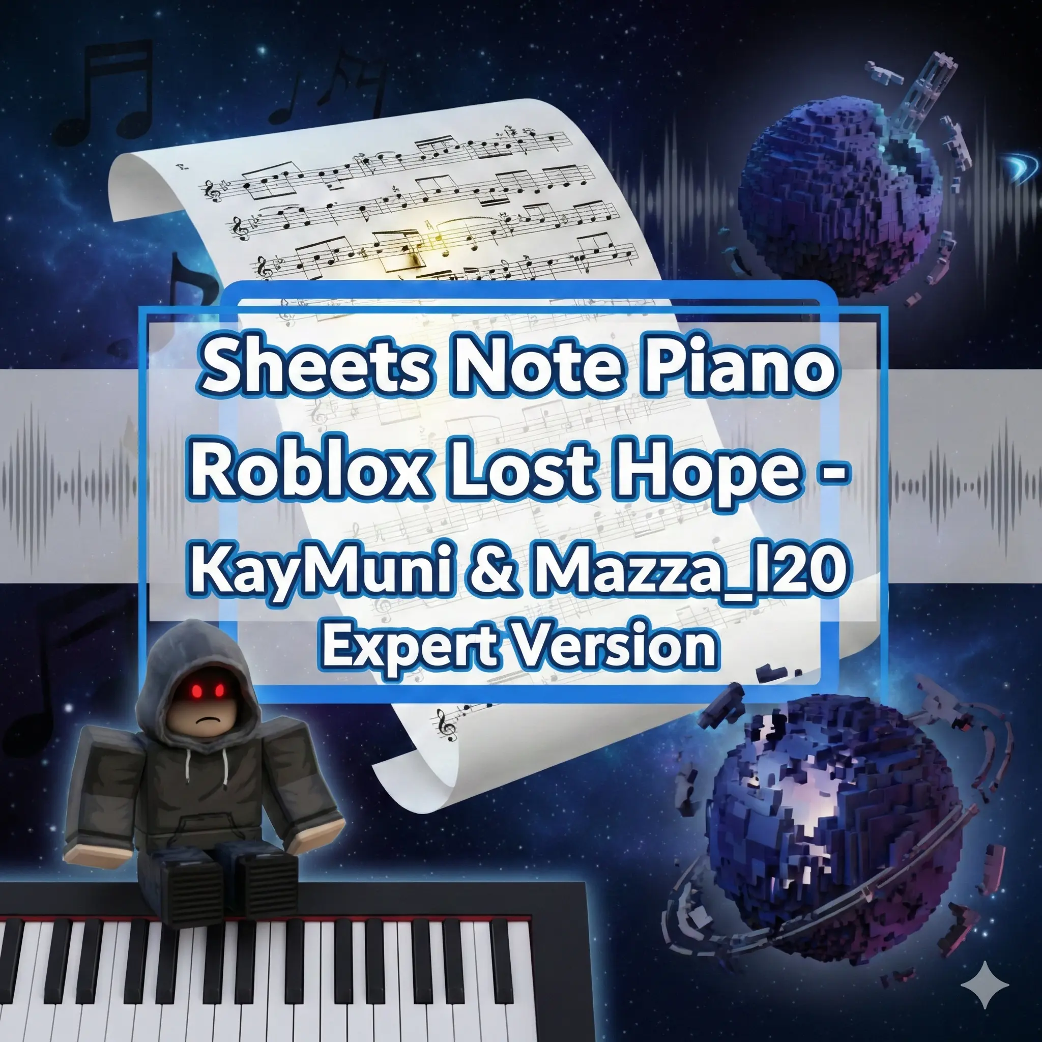 Sheets Note Piano Roblox Lost Hope - KayMuni & Mazza_l20 Expert Version