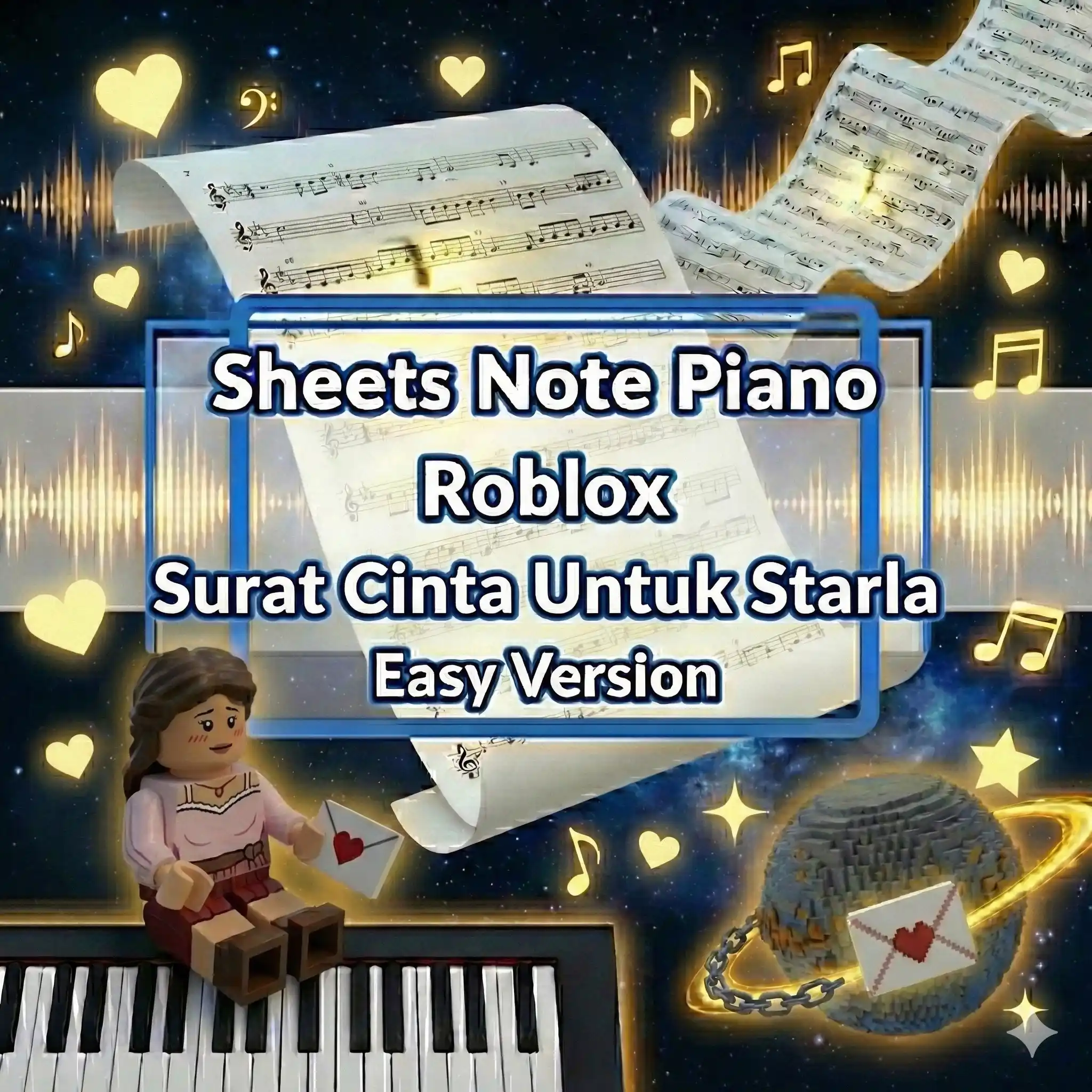 Sheets Note Piano Roblox Surat Cinta Untuk Starla - Virgoun Easy Version
